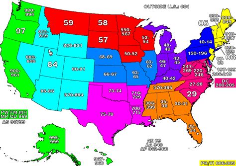 zip codes by state.